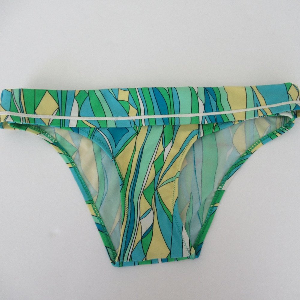 Bikini Bottoms Rachel Lym Swimwear, Size XS/S - Green and Multicolor